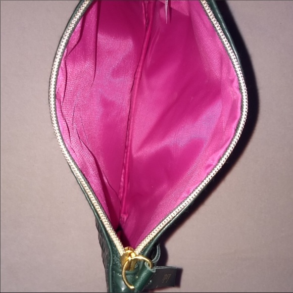 Ipsy raised stud green zipper bag - Picture 4 of 6